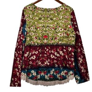 ZANZEA Women's Top XL Floral Cotton Linen Long Sleeve -Final Price!!!